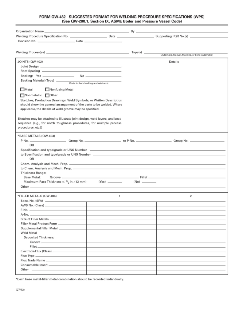 Welding Procedure Specification (WPS) Welding Procedure Specification (WPS)